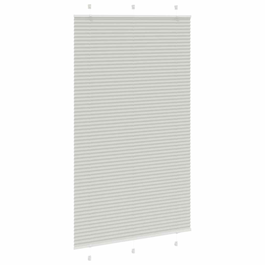 Plisségardin Lysegrå 120x200 cm Stofbredde 119,4 cm Polyester