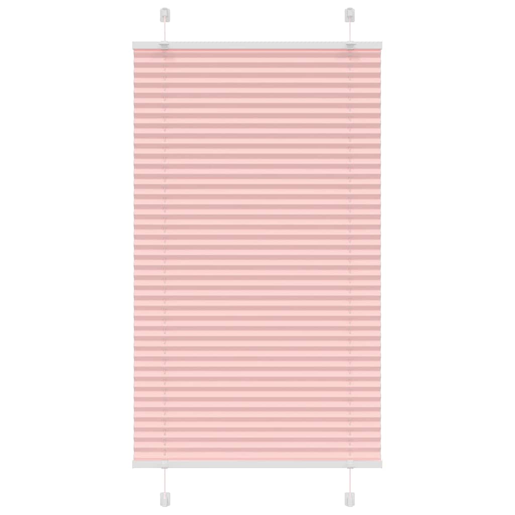 Plisségardin Lyserød 75x150 cm Stofbredde 74,4 cm Polyester
