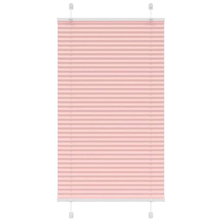 Plisségardin Lyserød 75x150 cm Stofbredde 74,4 cm Polyester