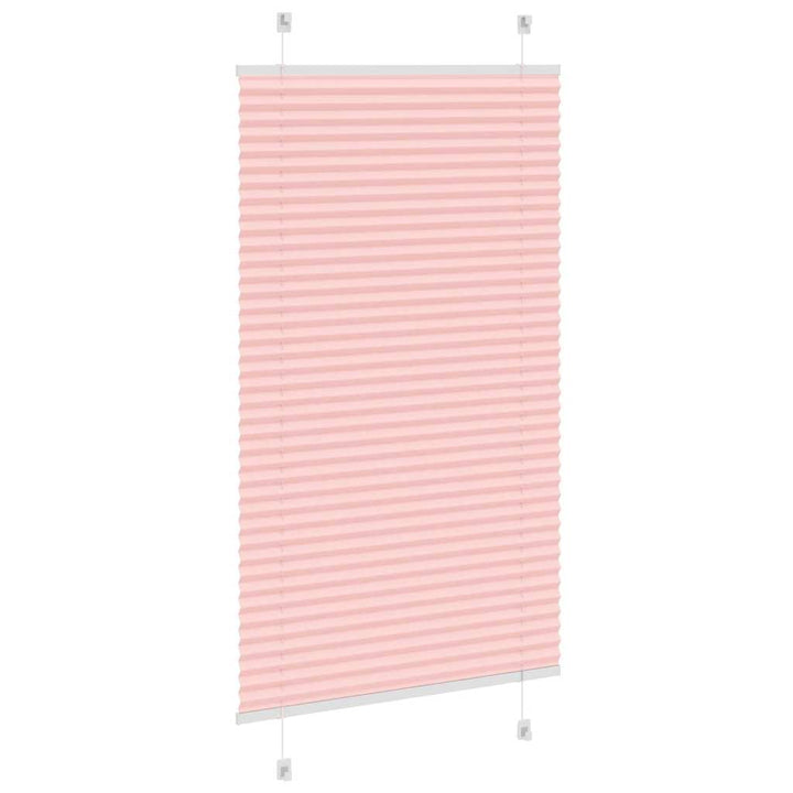 Plisségardin Lyserød 75x150 cm Stofbredde 74,4 cm Polyester
