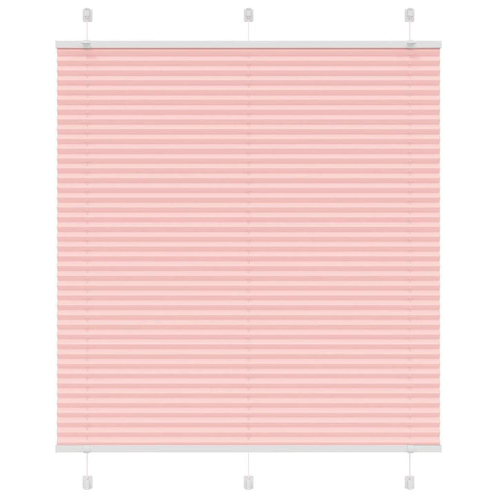 Plisségardin Lyserød 120x150 cm Stofbredde 119,4 cm Polyester