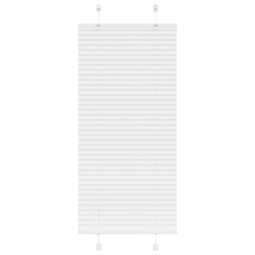 Plisségardin Hvid 60x100 cm Stofbredde 59,4 cm Polyester