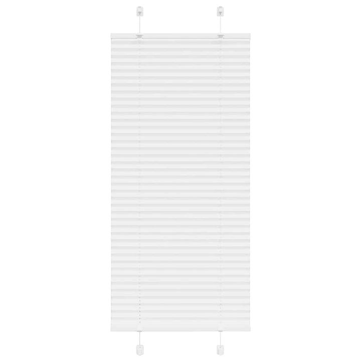 Plisségardin Hvid 60x100 cm Stofbredde 59,4 cm Polyester