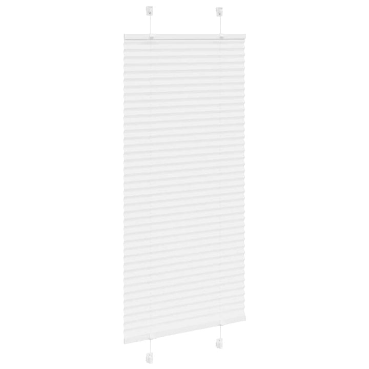 Plisségardin Hvid 60x100 cm Stofbredde 59,4 cm Polyester