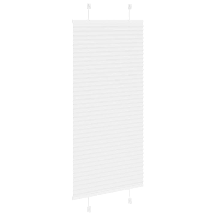 Plisségardin Hvid 60x100 cm Stofbredde 59,4 cm Polyester