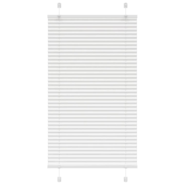 Plisségardin Hvid 80x100 cm Stofbredde 79,4 cm Polyester