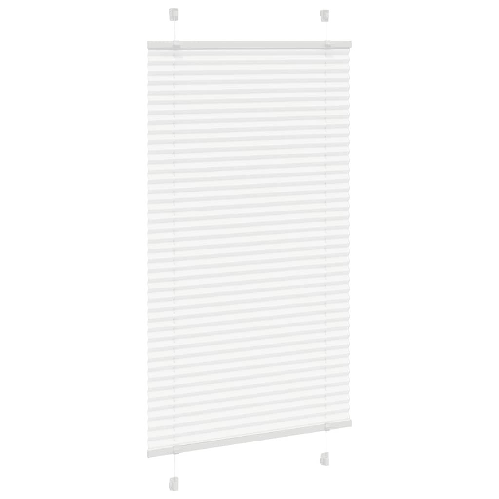 Plisségardin Hvid 80x100 cm Stofbredde 79,4 cm Polyester