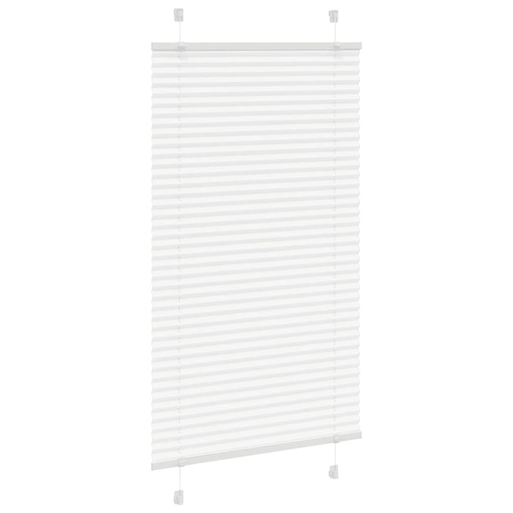 Plisségardin Hvid 80x100 cm Stofbredde 79,4 cm Polyester