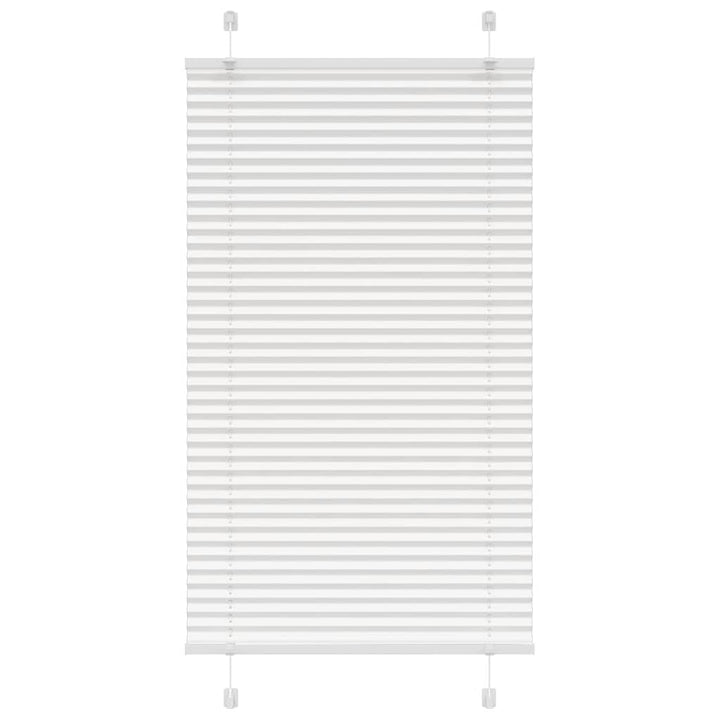 Plisségardin Hvid 70x150 cm Stofbredde 69,4 cm Polyester