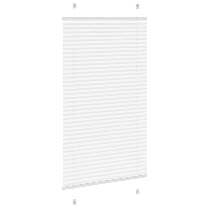 Plisségardin Hvid 70x150 cm Stofbredde 69,4 cm Polyester