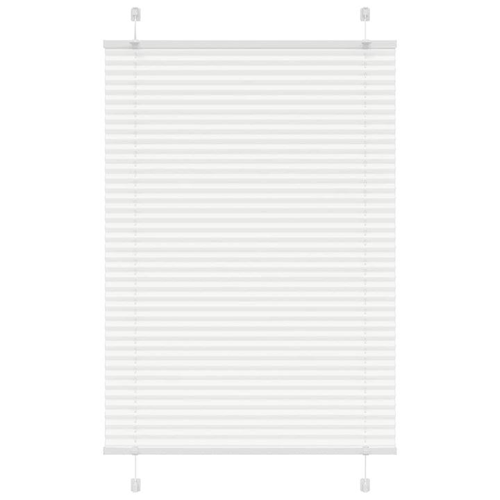 Plisségardin Hvid 90x150 cm Stofbredde 89,4 cm Polyester