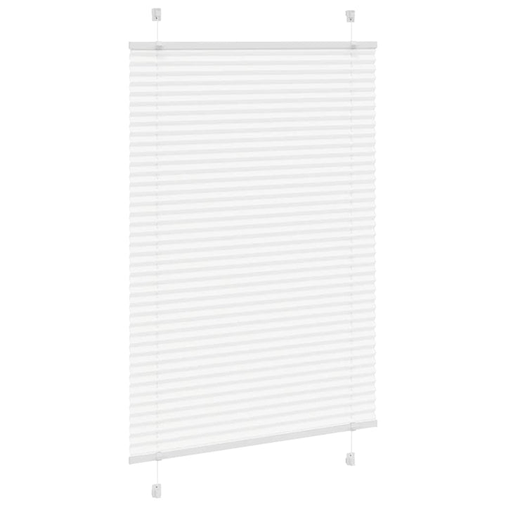 Plisségardin Hvid 95x150 cm Stofbredde 94,4 cm Polyester
