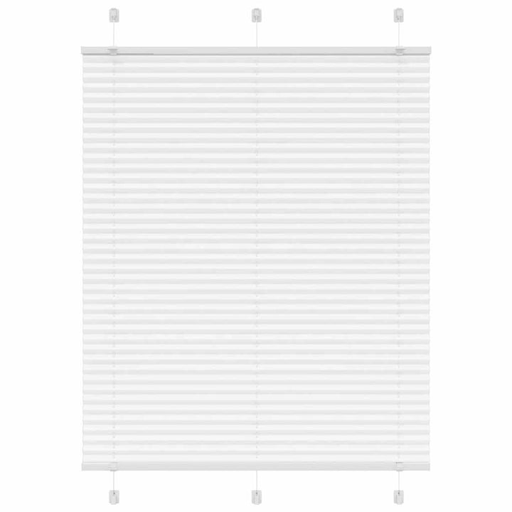 Plisségardin Hvid 110x150 cm Stofbredde 109,4 cm Polyester