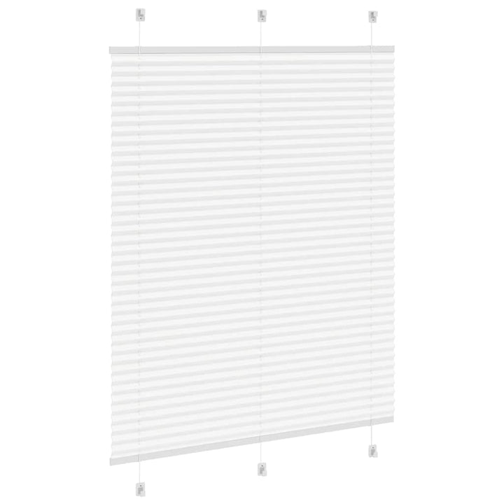 Plisségardin Hvid 110x150 cm Stofbredde 109,4 cm Polyester