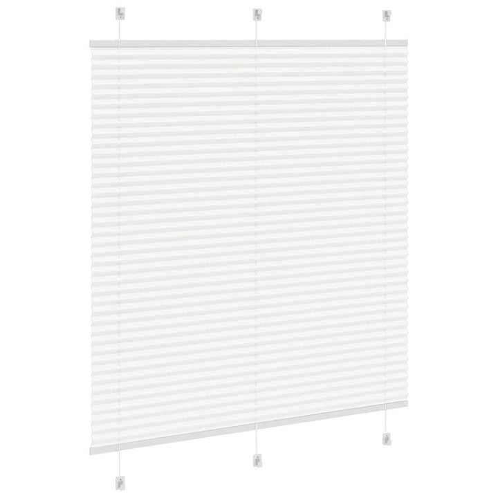Plisségardin Hvid 120x150 cm Stofbredde 119,4 cm Polyester