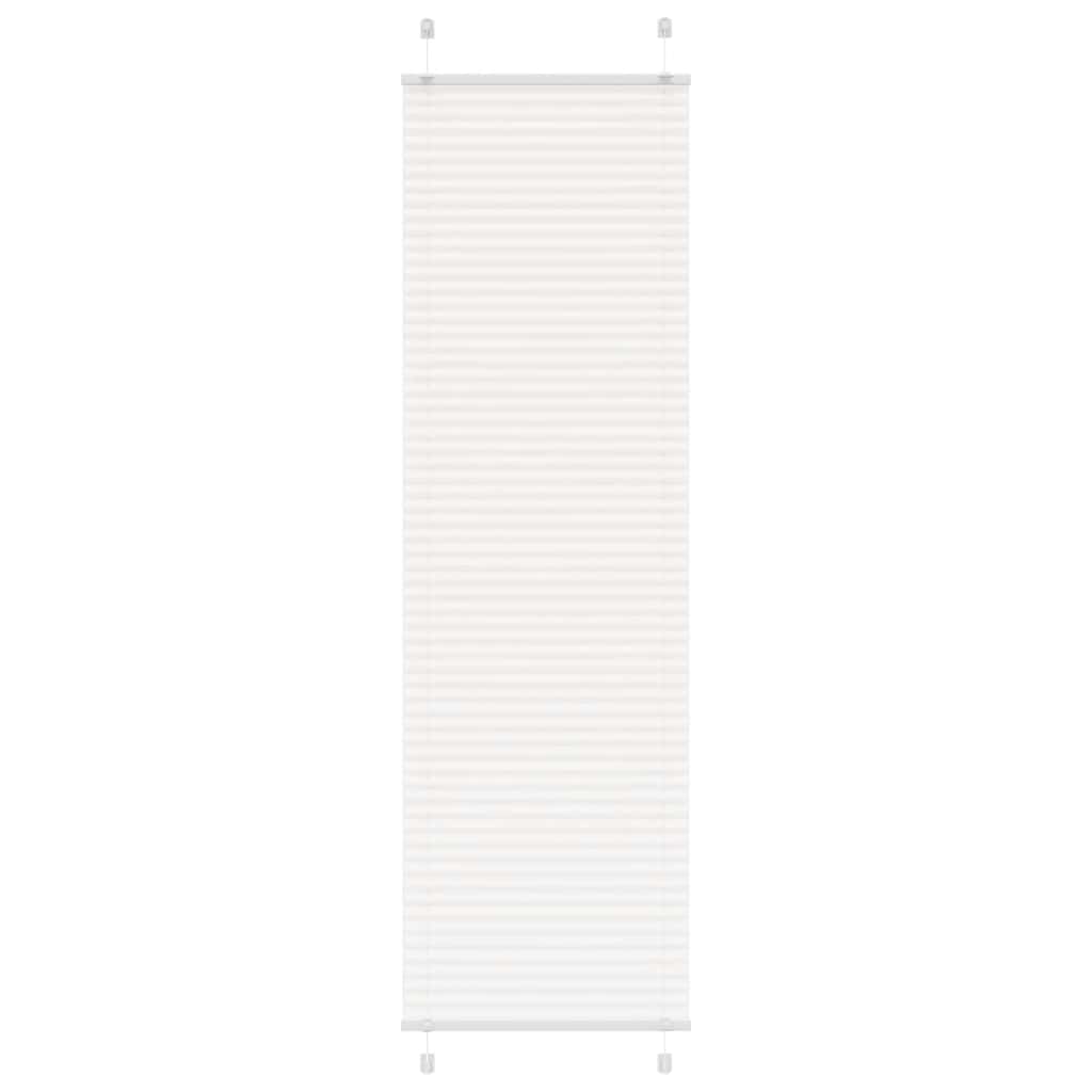 Plisségardin Hvid 60x200 cm Stofbredde 59,4 cm Polyester