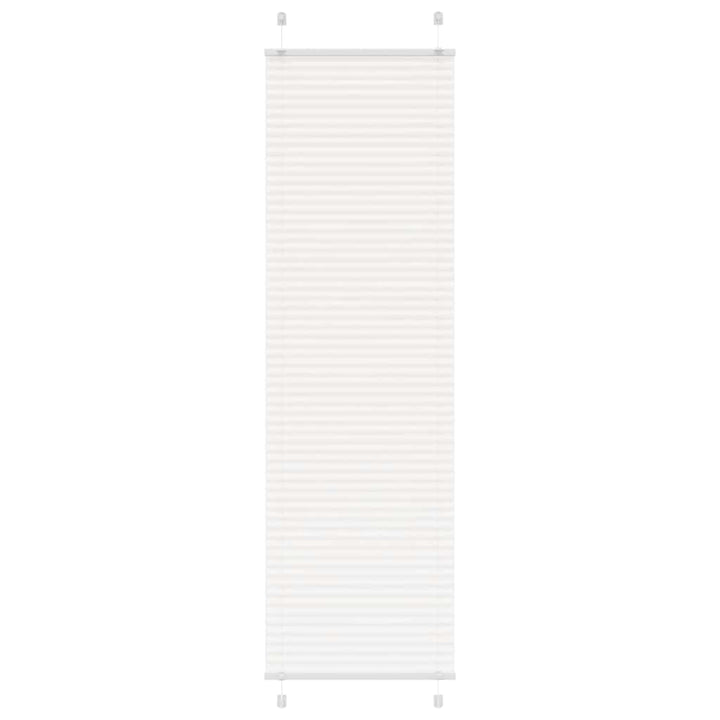 Plisségardin Hvid 60x200 cm Stofbredde 59,4 cm Polyester