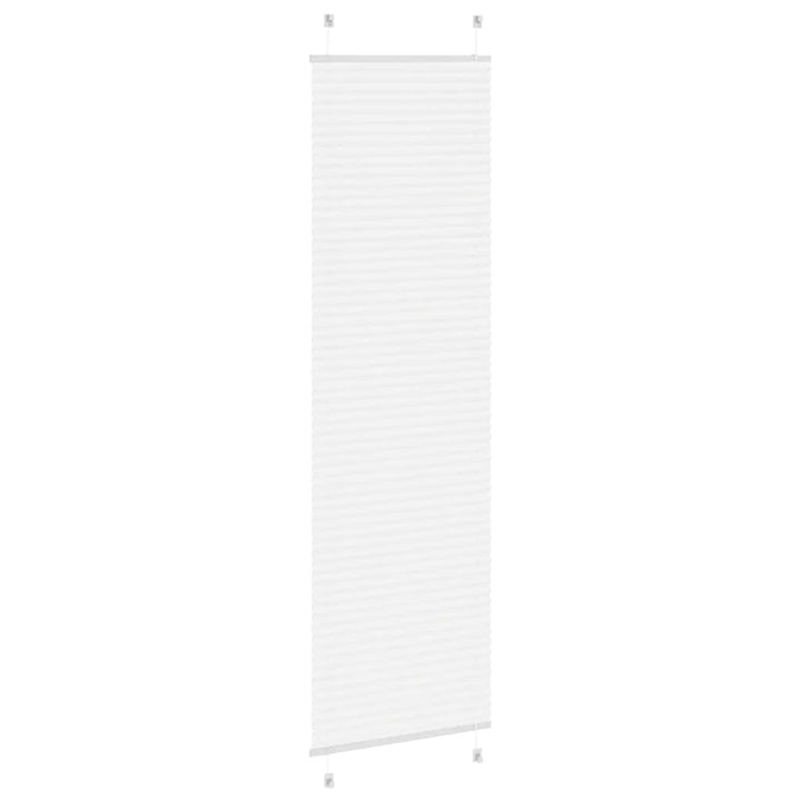 Plisségardin Hvid 60x200 cm Stofbredde 59,4 cm Polyester