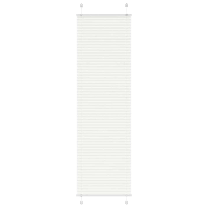 Plisségardin Hvid 65x200 cm Stofbredde 64,4 cm Polyester
