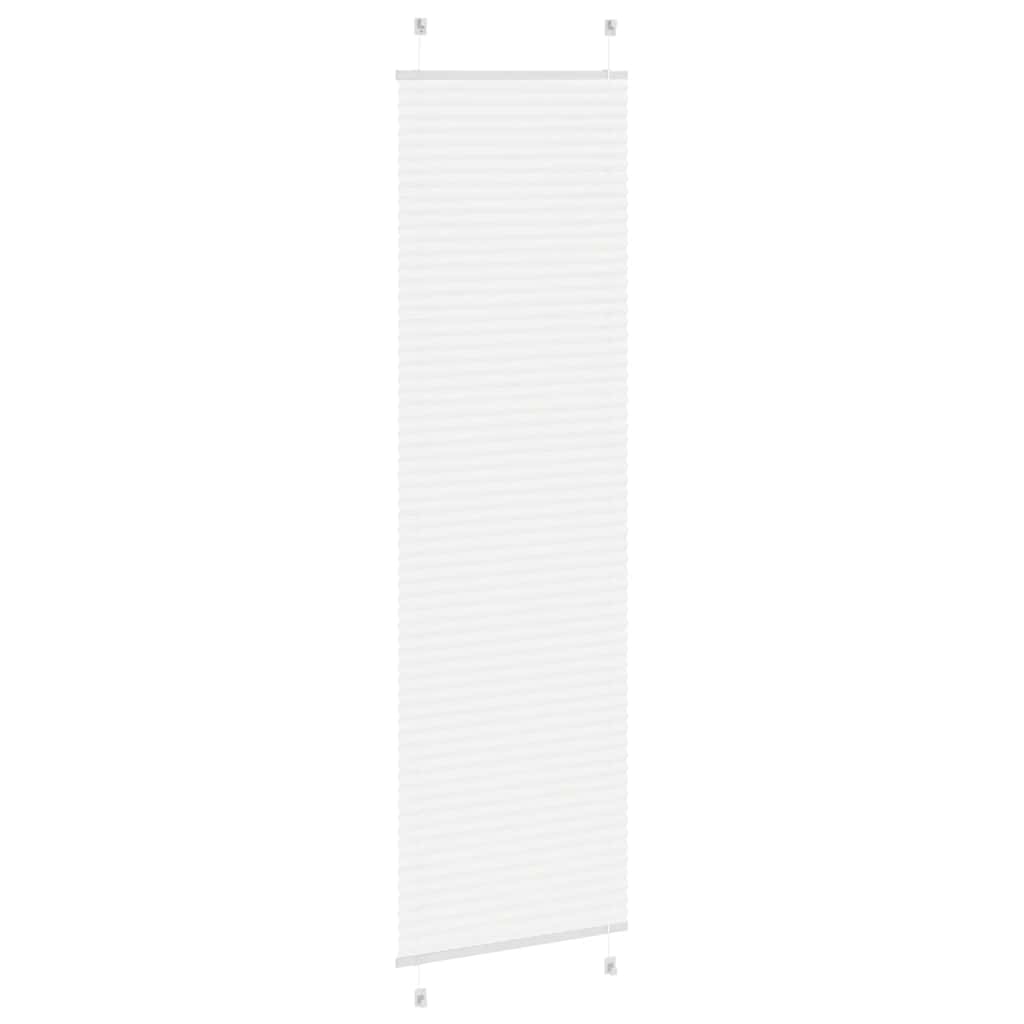 Plisségardin Hvid 65x200 cm Stofbredde 64,4 cm Polyester