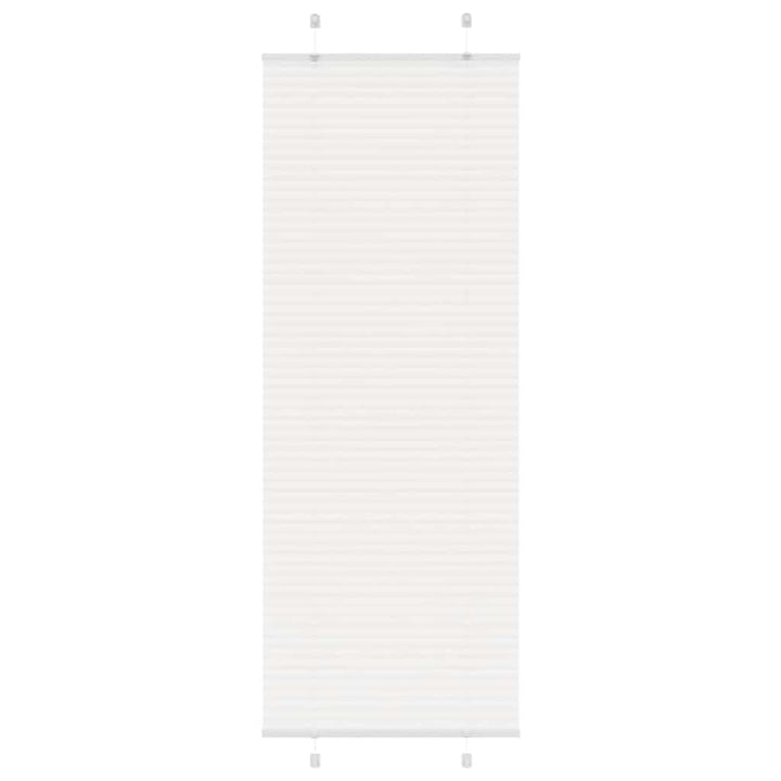 Plisségardin Hvid 70x200 cm Stofbredde 69,4 cm Polyester