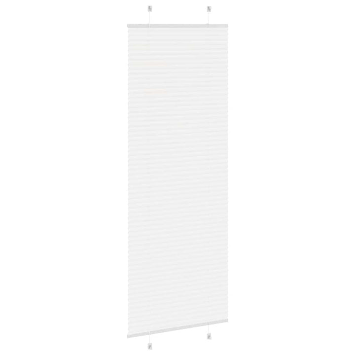 Plisségardin Hvid 70x200 cm Stofbredde 69,4 cm Polyester