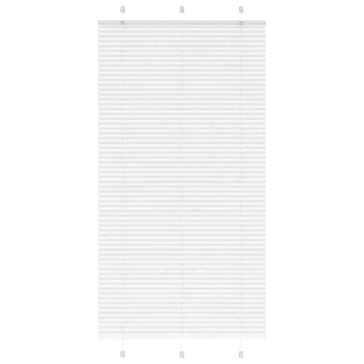 Plisségardin Hvid 110x200 cm Stofbredde 109,4 cm Polyester