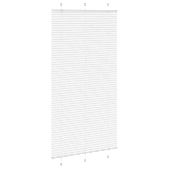 Plisségardin Hvid 110x200 cm Stofbredde 109,4 cm Polyester