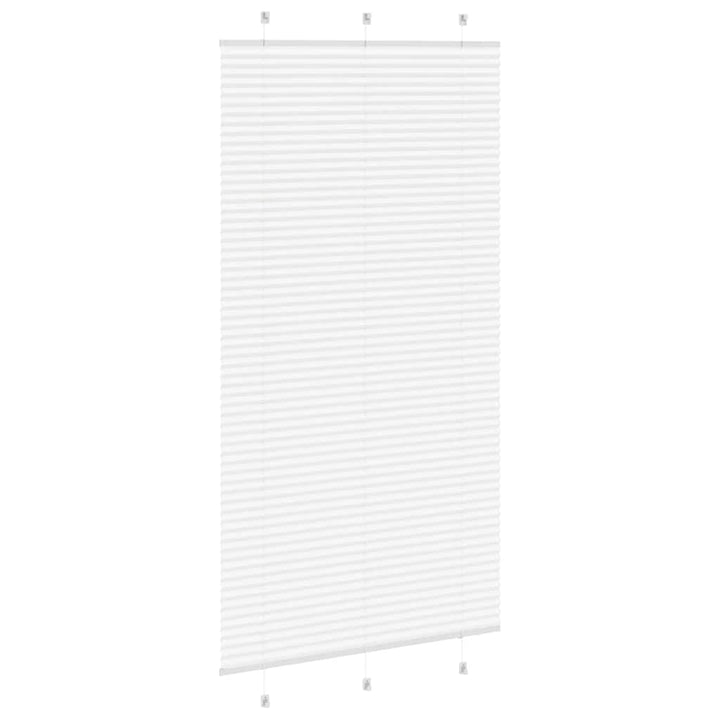 Plisségardin Hvid 110x200 cm Stofbredde 109,4 cm Polyester