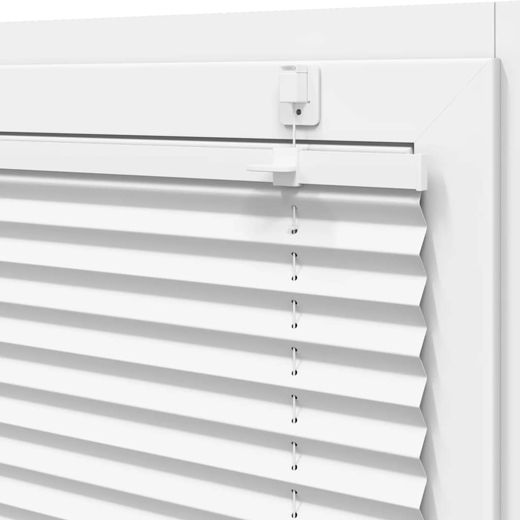 Plisségardin Hvid 110x200 cm Stofbredde 109,4 cm Polyester