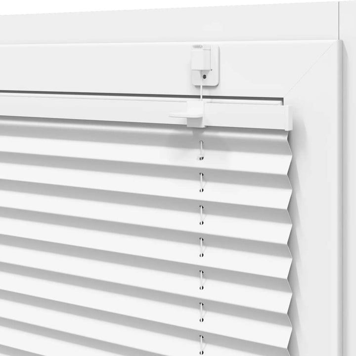 Plisségardin Hvid 110x200 cm Stofbredde 109,4 cm Polyester