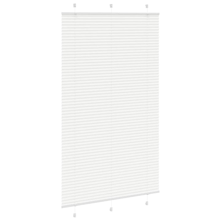 Plisségardin Hvid 115x200 cm Stofbredde 114,4 cm Polyester