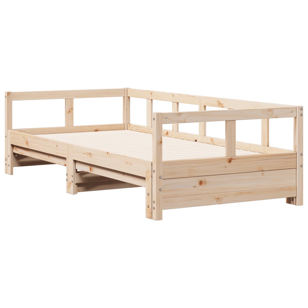 daybed uden madras 90x190 cm massivt fyrretræ