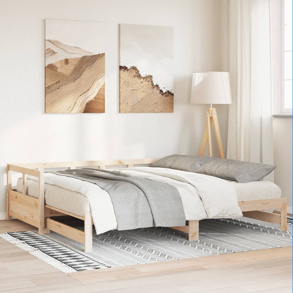 daybed uden madras 90x190 cm massivt fyrretræ