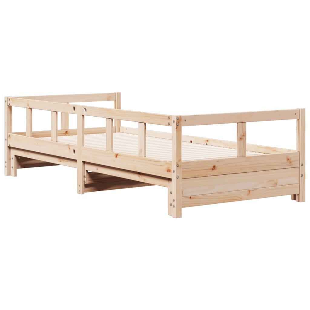 daybed uden madras 90x190 cm massivt fyrretræ
