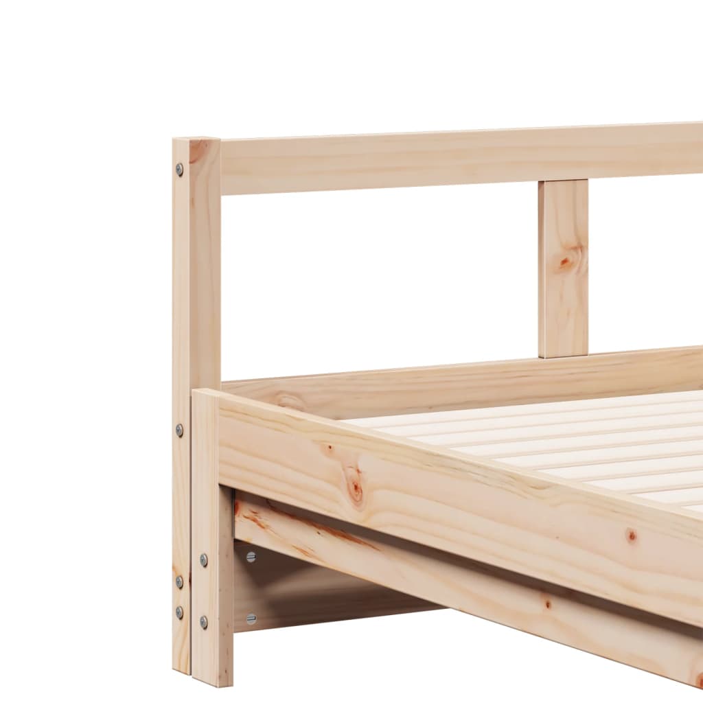 daybed uden madras 90x190 cm massivt fyrretræ