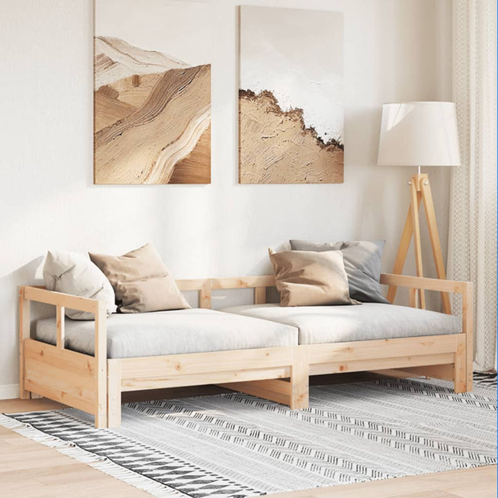 daybed uden madras 90x190 cm massivt fyrretræ