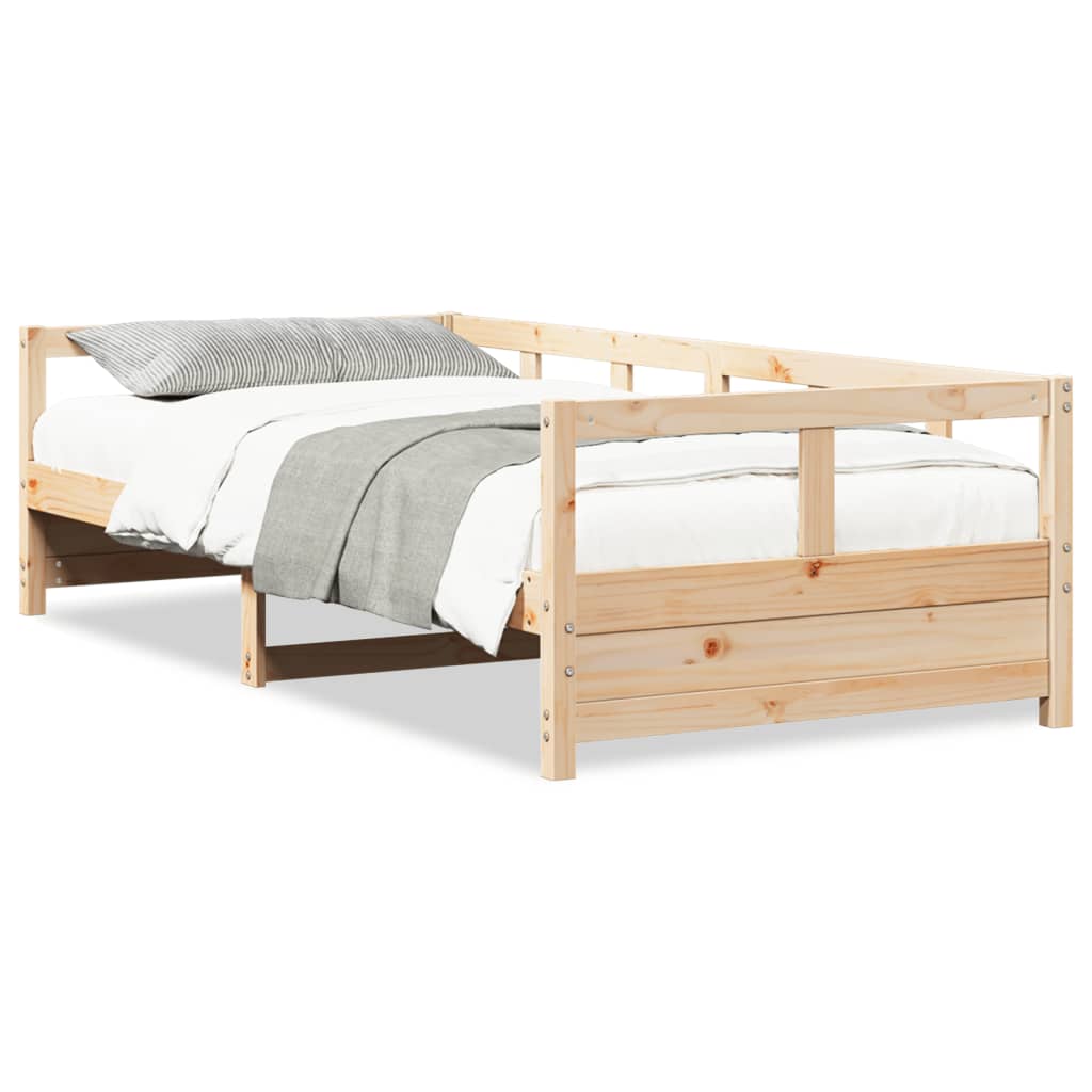 daybed 80x200 cm massivt fyrretræ naturfarvet