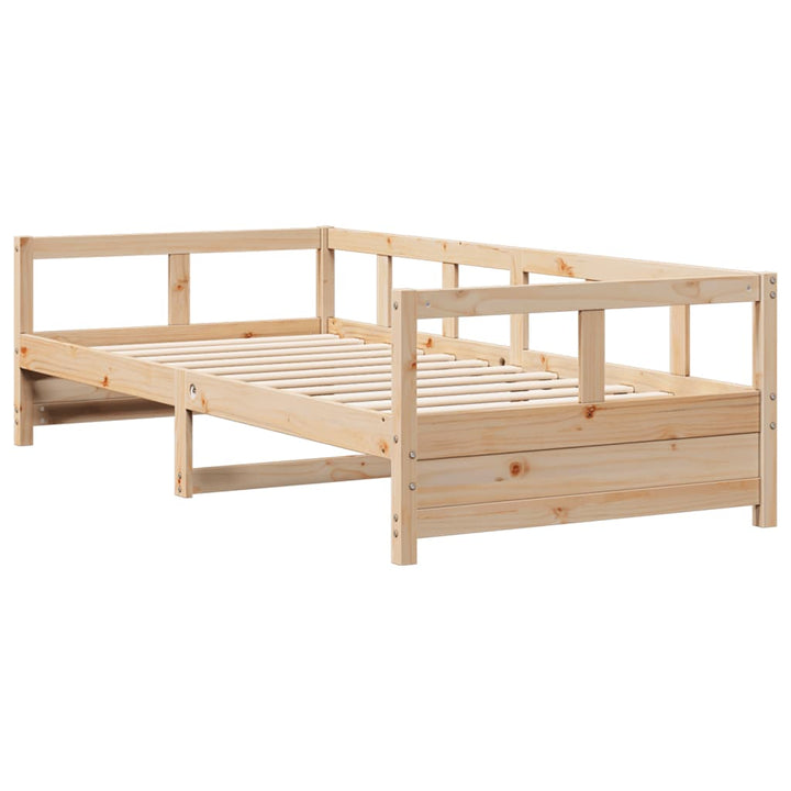 daybed 80x200 cm massivt fyrretræ naturfarvet