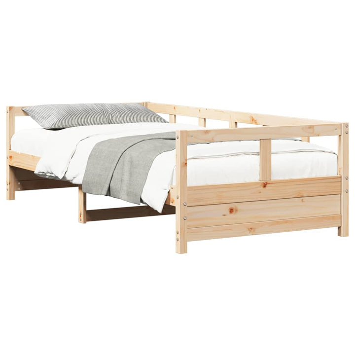 daybed 80x200 cm massivt fyrretræ naturfarvet