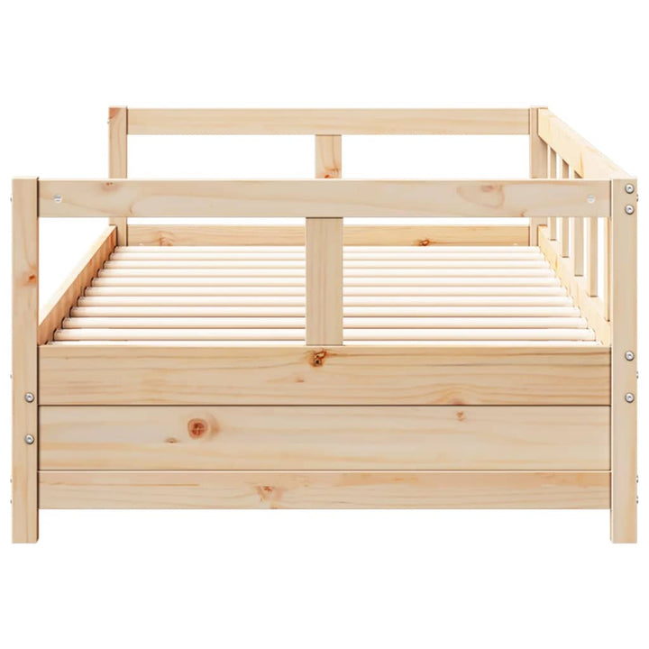 daybed 80x200 cm massivt fyrretræ naturfarvet