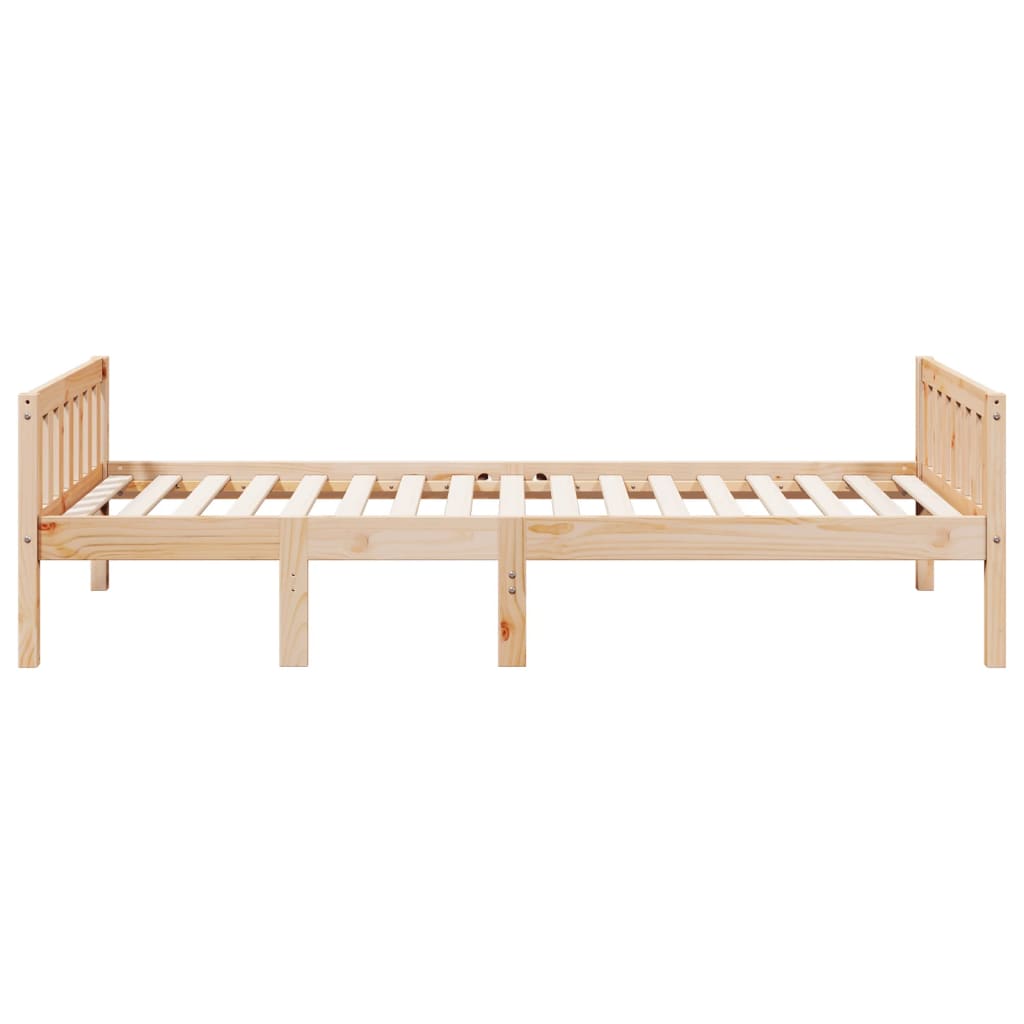 juniorseng uden madras 80x200 cm massivt fyrretræ