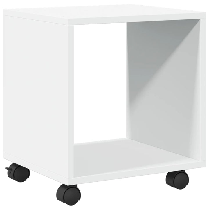 rulleskab 37x33x42,5 cm konstrueret træ hvid