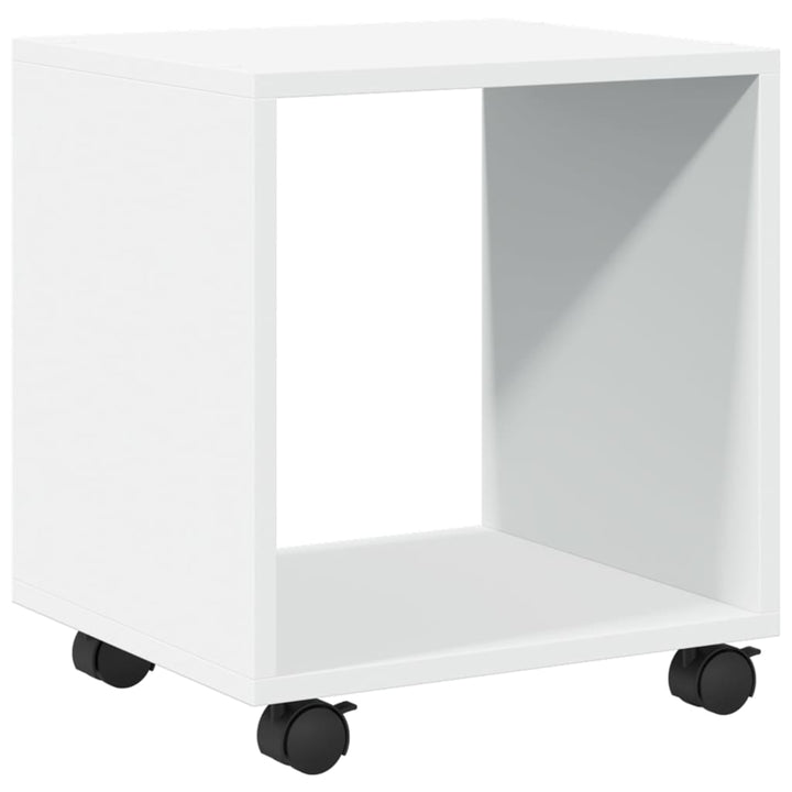 rulleskab 37x33x42,5 cm konstrueret træ hvid