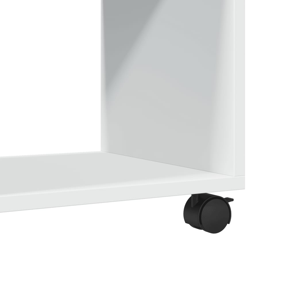 rulleskab 37x33x42,5 cm konstrueret træ hvid