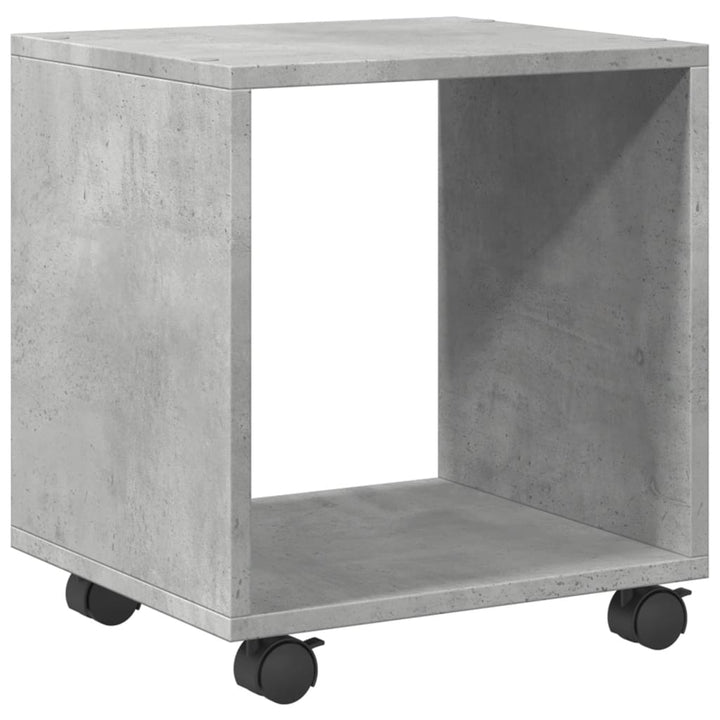 rullebord 37x33x42,5 cm konstrueret træ betongrå