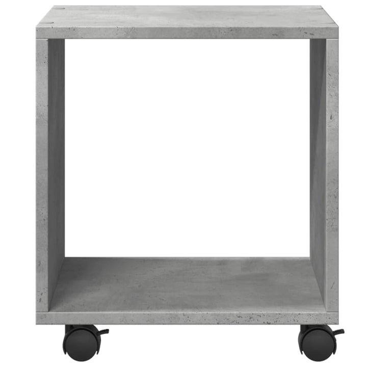 rullebord 37x33x42,5 cm konstrueret træ betongrå