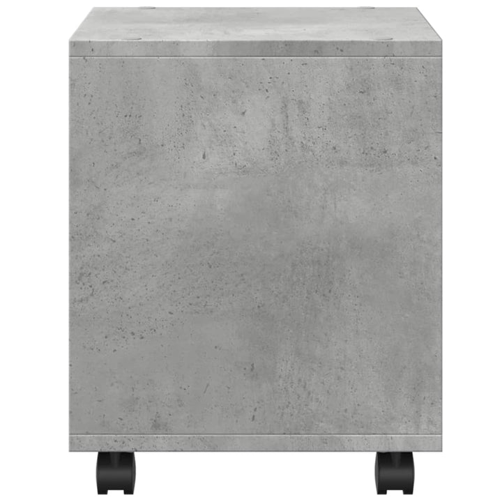 rullebord 37x33x42,5 cm konstrueret træ betongrå