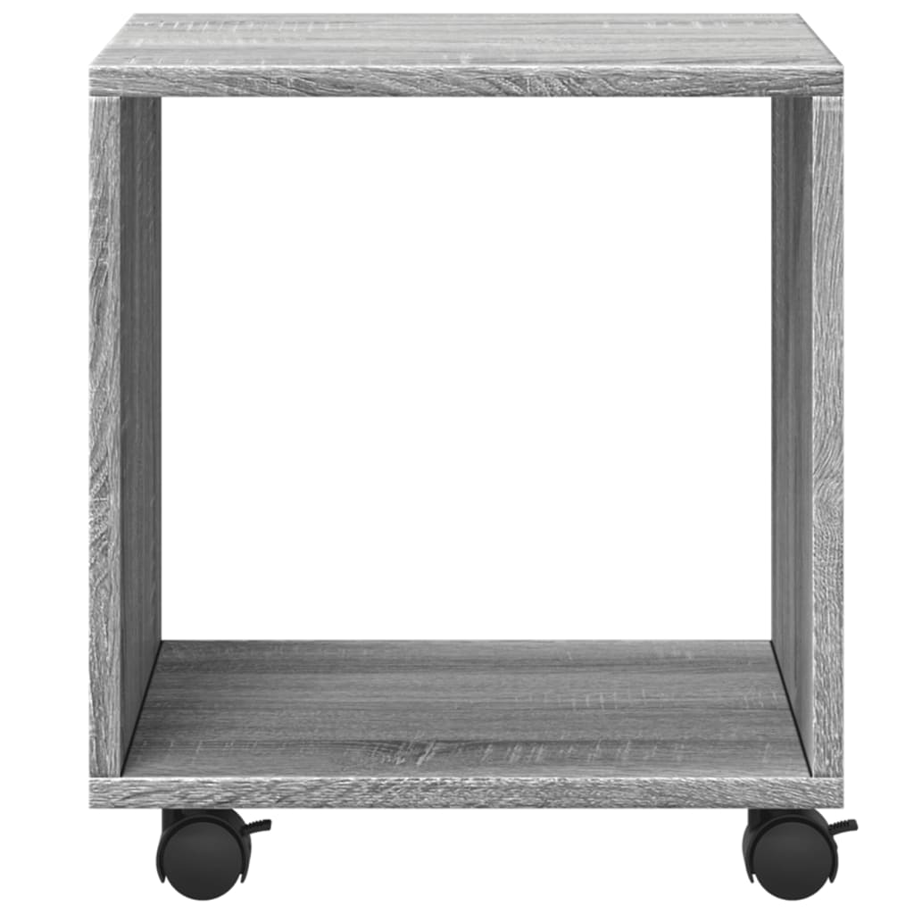 rullebord 37x33x42,5 cm konstrueret træ grå sonoma-eg