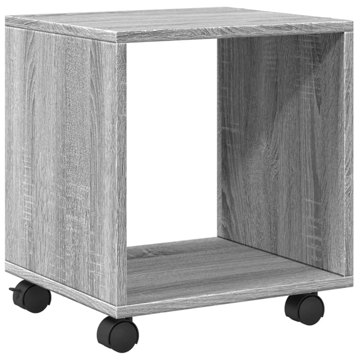 rullebord 37x33x42,5 cm konstrueret træ grå sonoma-eg